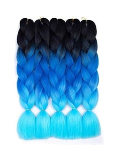 5-Piece Braiding Hair Wig Set Blue/Black 24inch - v1609238686/N43356125A_1