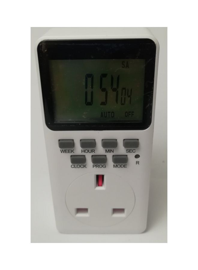 Digital Switch Socket Timer White/Black  - Image 2