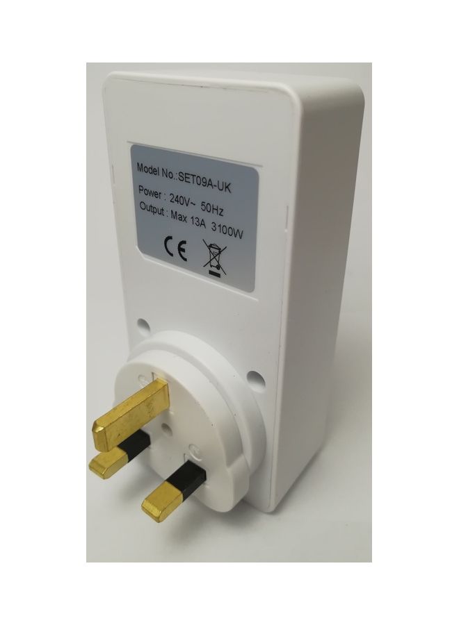 Digital Switch Socket Timer White/Black  - Image 3