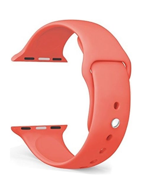 Solid Replacement Band For Apple Watch Apricot