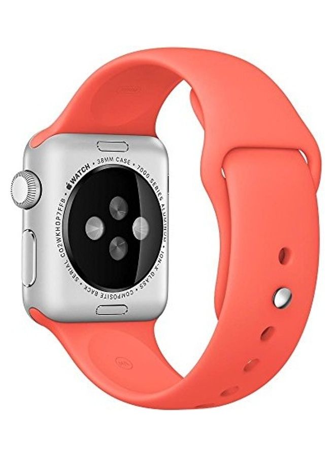 Solid Replacement Band For Apple Watch Apricot
