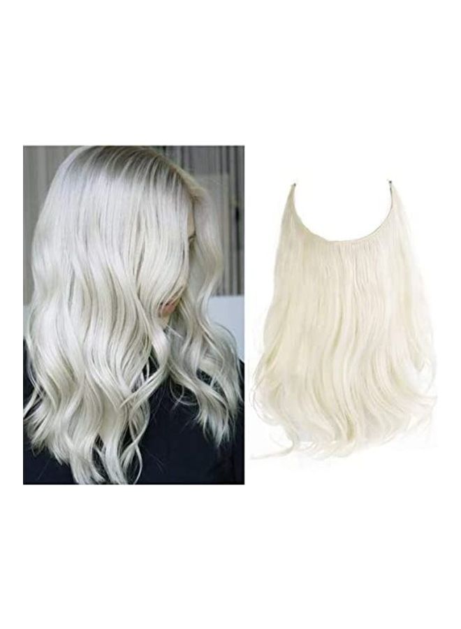 SARLA Short Curly Hair Extension White 12inch 
