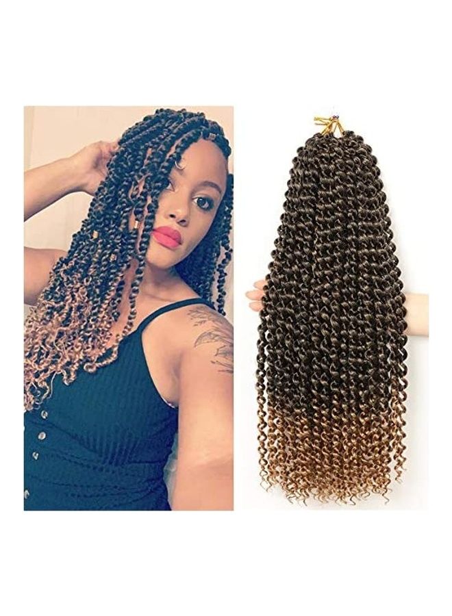 8-Piece Twist Crochet Braiding Hair Extension Set Brown/Beige 18inch - v1609239131/N43357664A_1