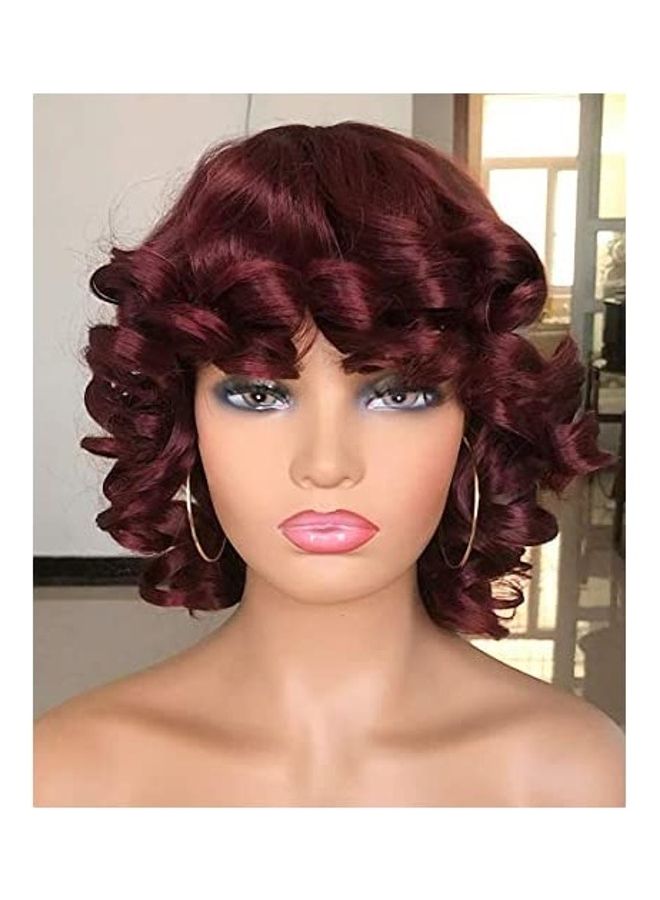 Short Afro Curly Wigs Red 18inch - v1609242536/N43356648A_1