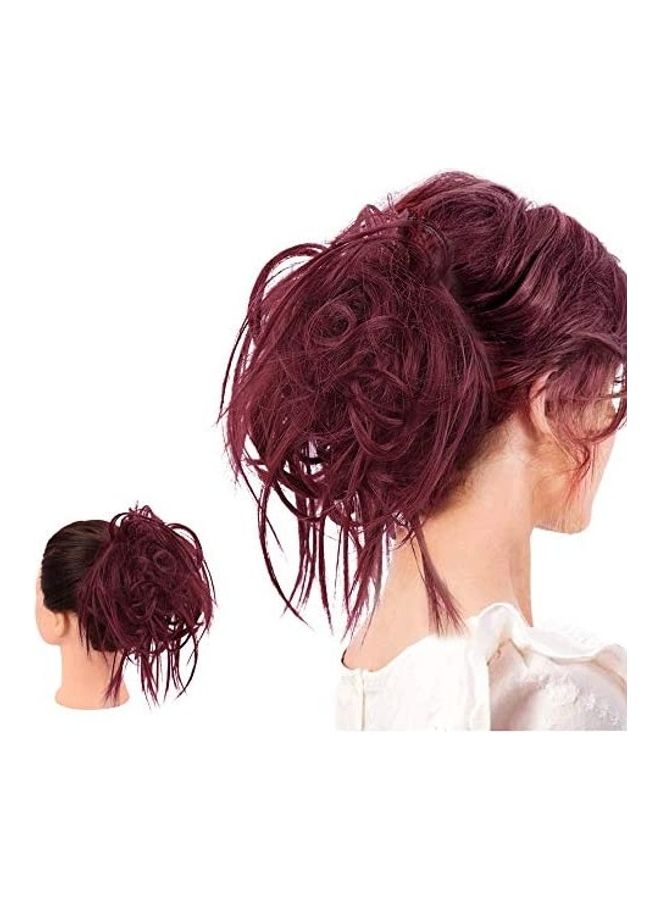 HMD Messy Bun Hair Extension Red 18inch