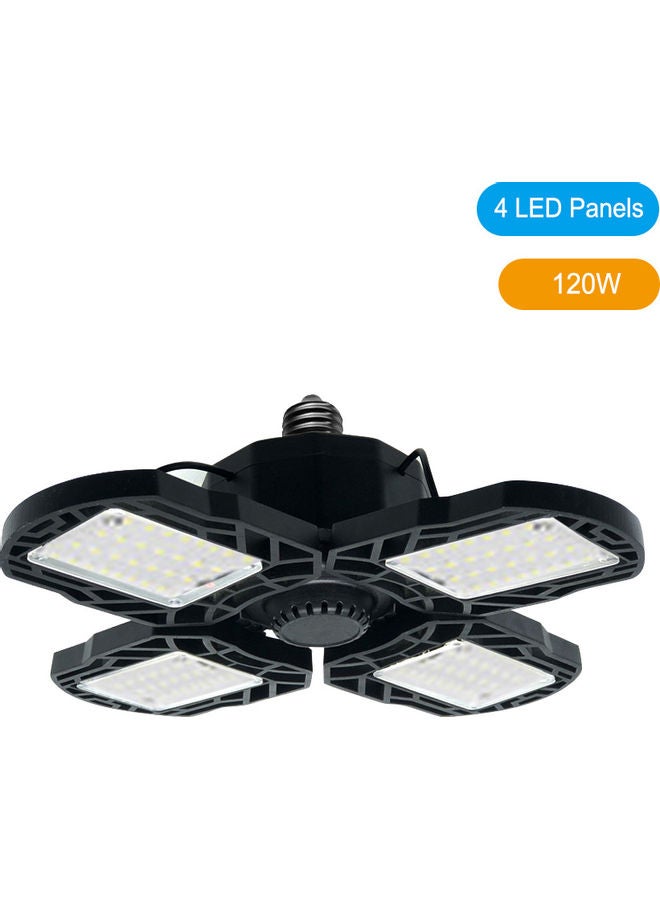 LED Deformation Folding Garage Light Black 16.5x11.5x14.5cm  - Image 1