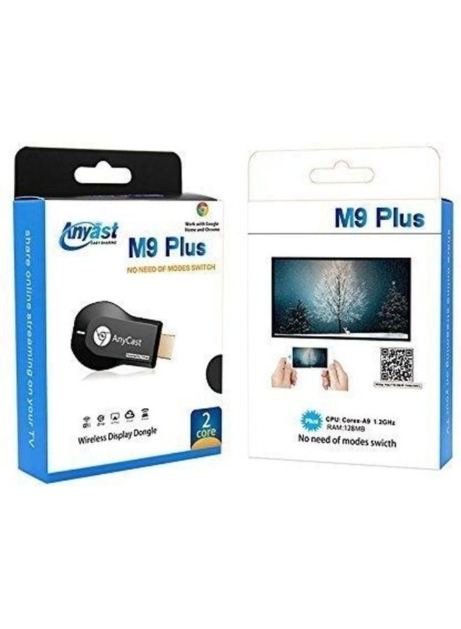 إني كاست جهاز استقبال M9 بلس ميراكاست بمفاتيح تأمين واي فاي أسود  - Image 3