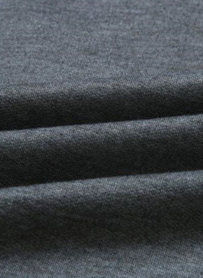 Sharpdo Solid Long Sleeve T-Shirt Grey - Image 3