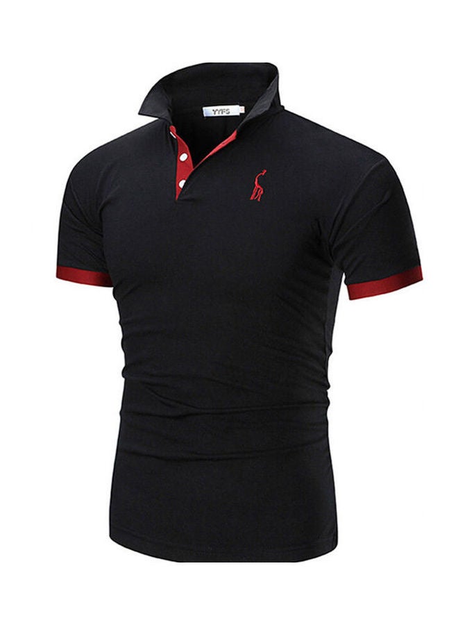 Short Sleeves T-Shirt Black/Red 