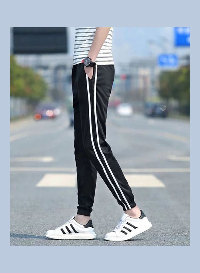 Striped Sweatpants Black/White - Image 2