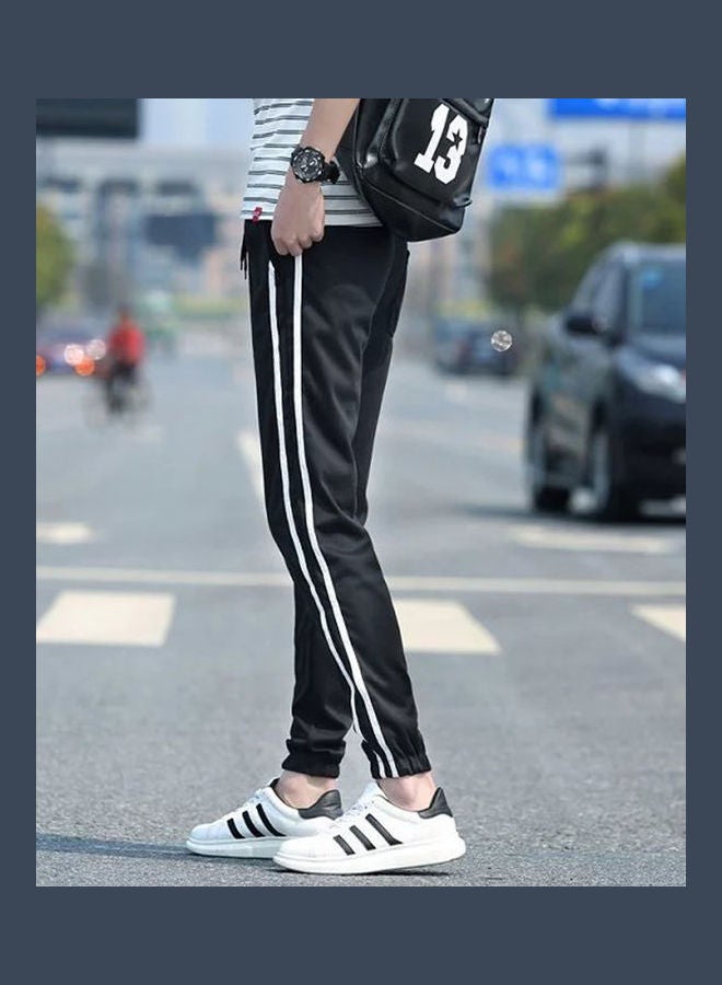 Striped Sweatpants Black/White - Image 3