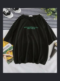 Generic Printed T-Shirt Black/Green  - Image 2