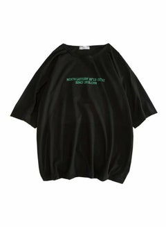 Generic Printed T-Shirt Black/Green  - Image 1