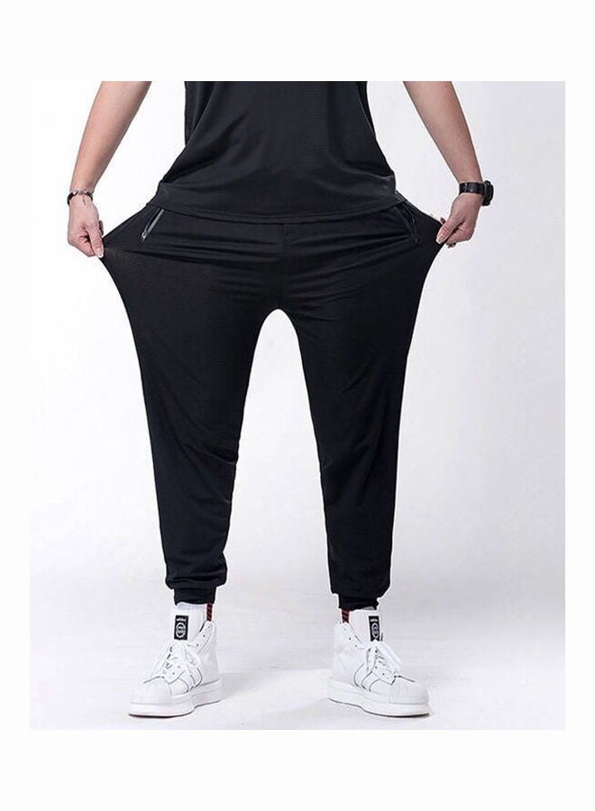 Men Quick Dry Jogger Pants Black  - Image 1