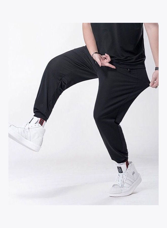 Men Quick Dry Jogger Pants Black  - Image 2
