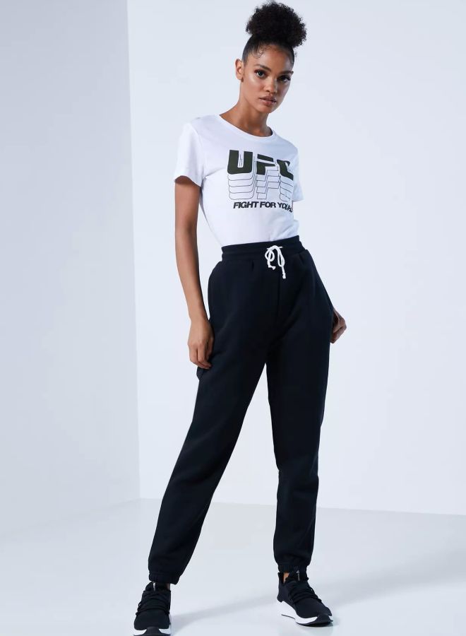 Reebok - UFC Logo T-Shirt White/Black - Image 1