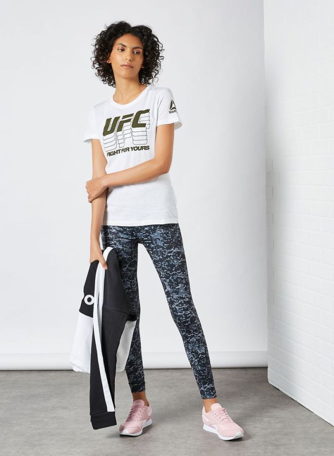 Reebok - UFC Logo T-Shirt White/Black - Image 1