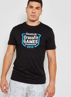 Crossfit Games Crest T-Shirt Black/Blue/White