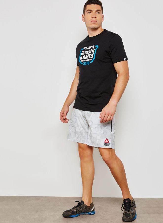 Reebok - Crossfit Games Crest T-Shirt Black/Blue/White - Image 1