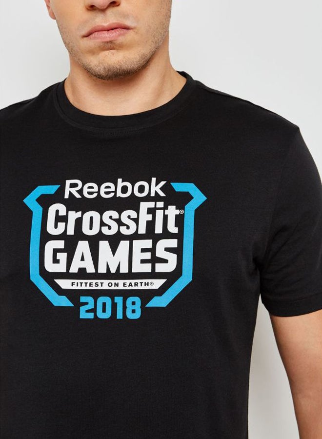 Reebok - Crossfit Games Crest T-Shirt Black/Blue/White - Image 1