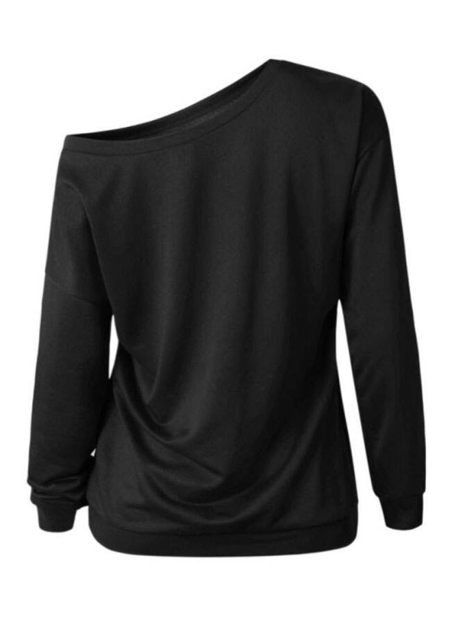Sharpdo Solid Long Sleeve T-Shirt Black  - Image 2