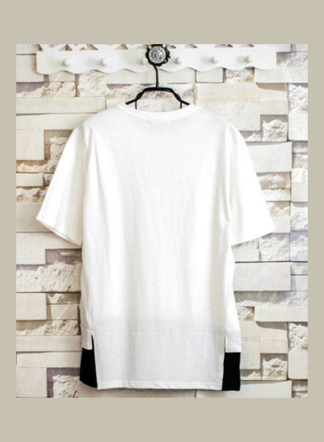 Fake Two-Piece T-Shirt White/Black - Image 2