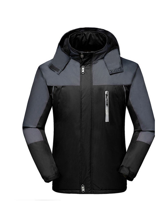 Hoodie Windbreaker Waterproof Outdoor Jacket Black  - Image 2