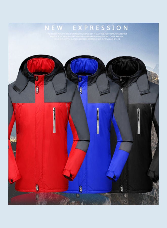 Windbreaker Waterproof Outdoor Jacket Blue/Black  - Image 4