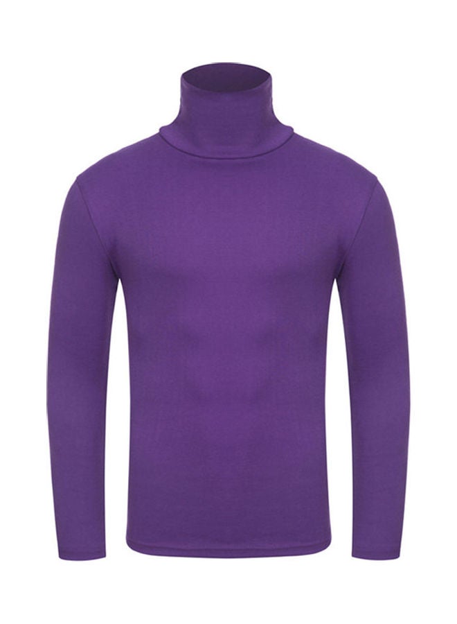 Autumn Pullover Base T-Shirt Purple  - Image 1