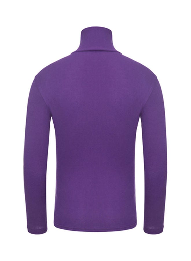 Autumn Pullover Base T-Shirt Purple  - Image 2