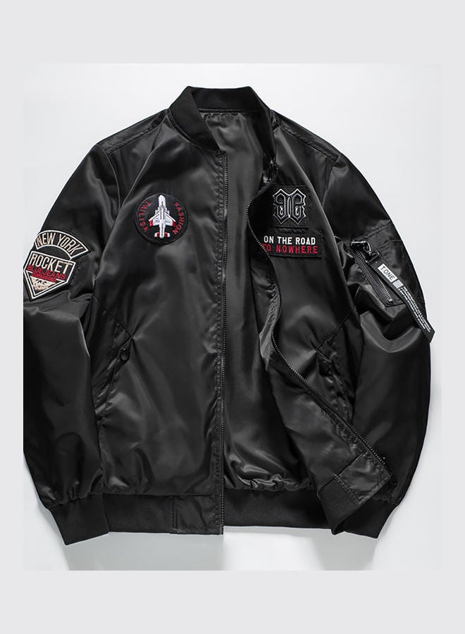 Winter Fashion Casual Jacket Black  - Image 1