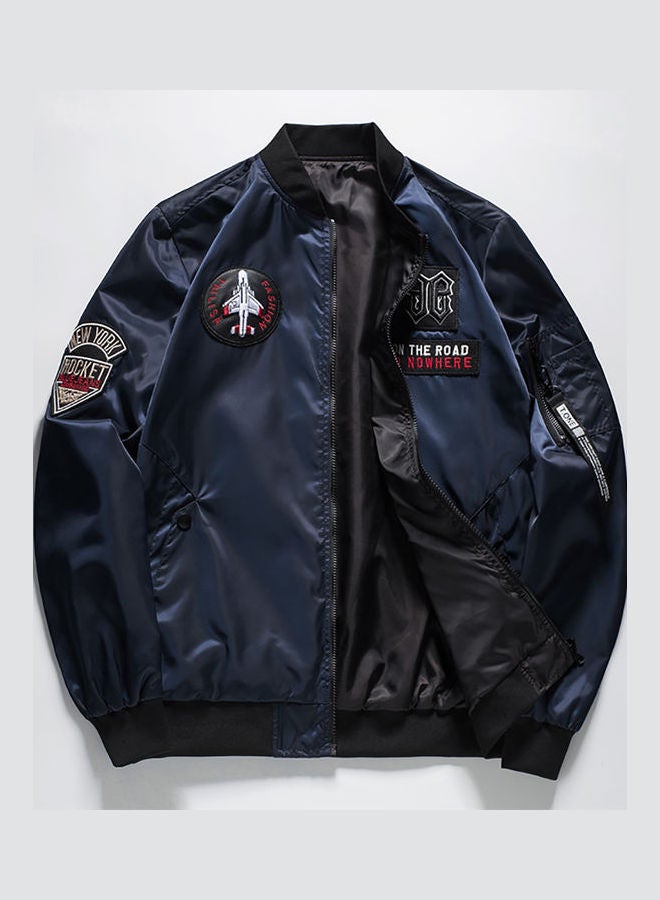 Winter Fashion Casual Jacket Blue 