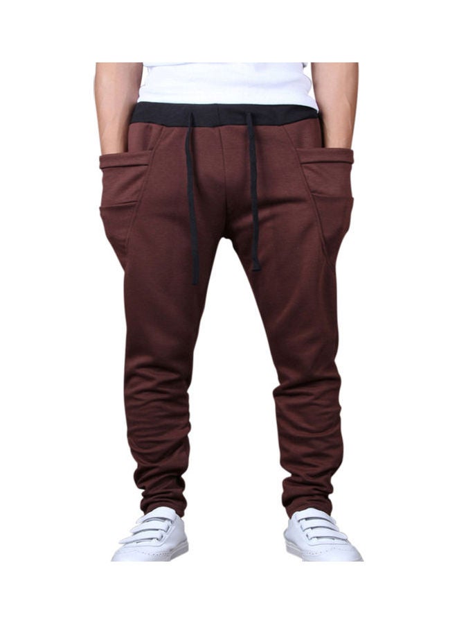 Solid Mid Rise Pants Coffee - Image 1