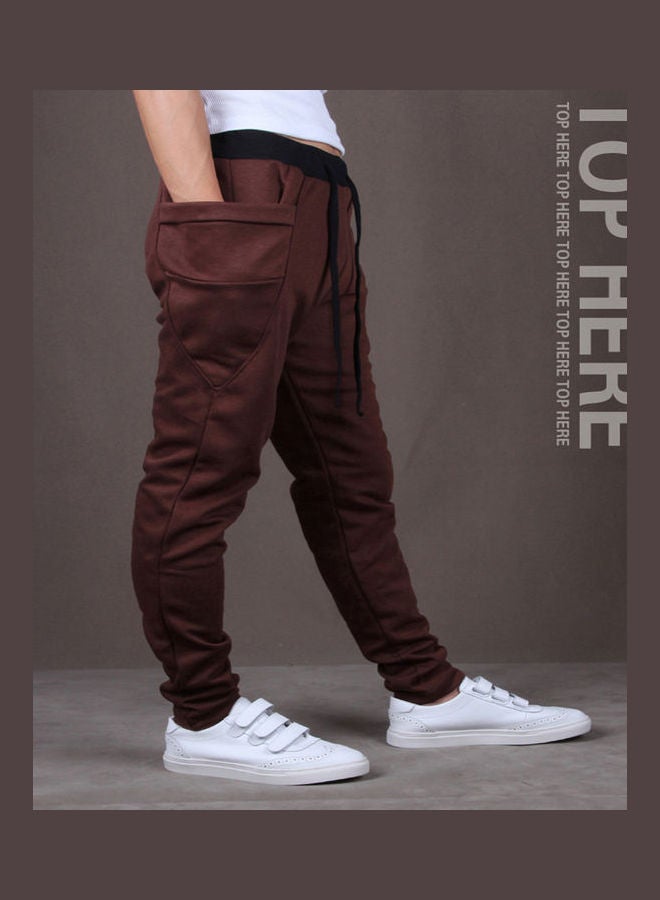 Solid Mid Rise Pants Coffee - Image 2