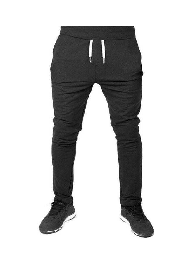 Generic Solid Polyester Pants Black  - Image 1