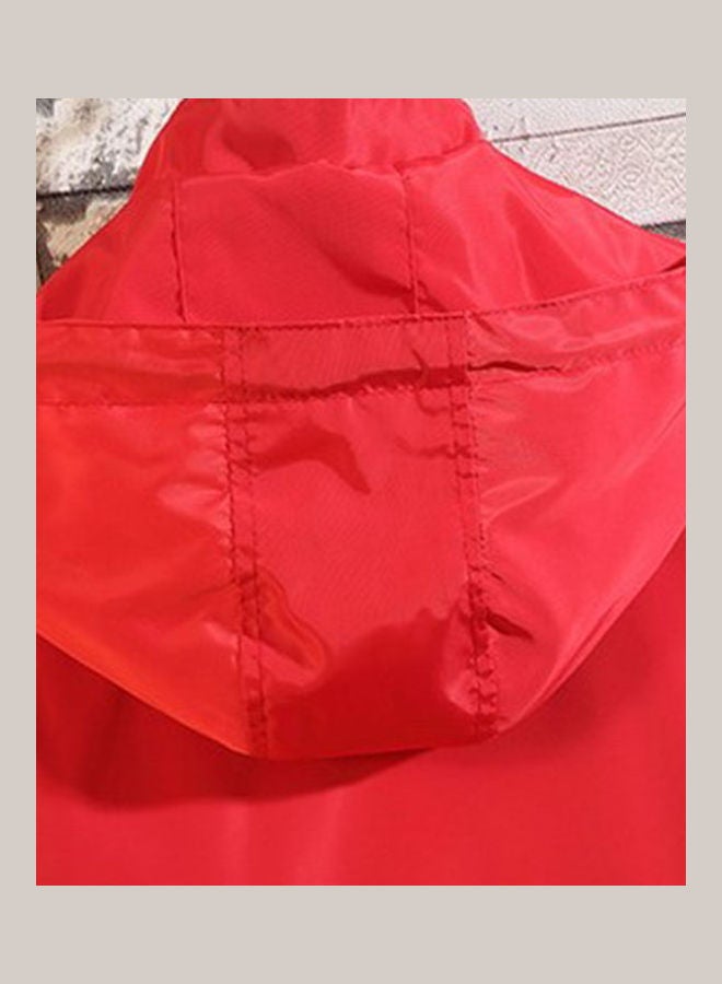 Spring Autumn Fashion Solid Colour Zipper Jacket Red - Image 4