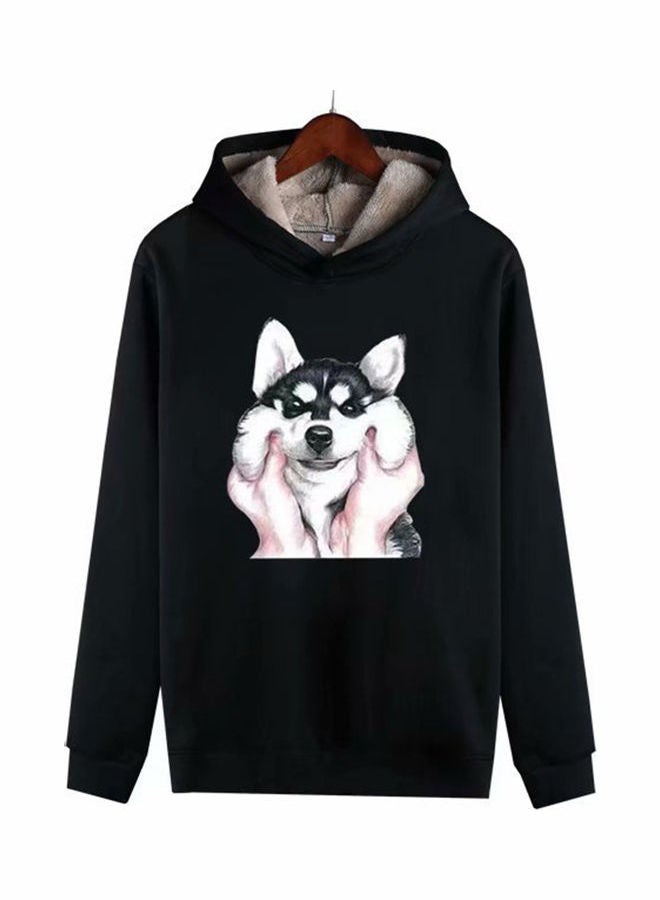 Generic - Autumn Winter Pullover Hooded Sweater Black - Image 1