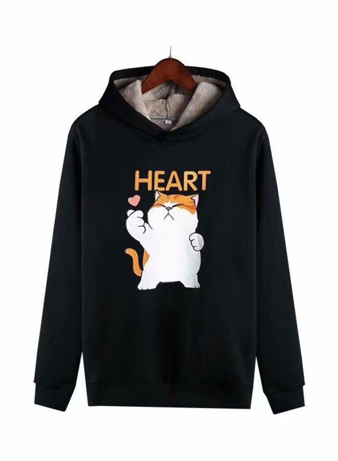 Generic - Autumn Winter Pullover Hooded Sweater Black - Image 1