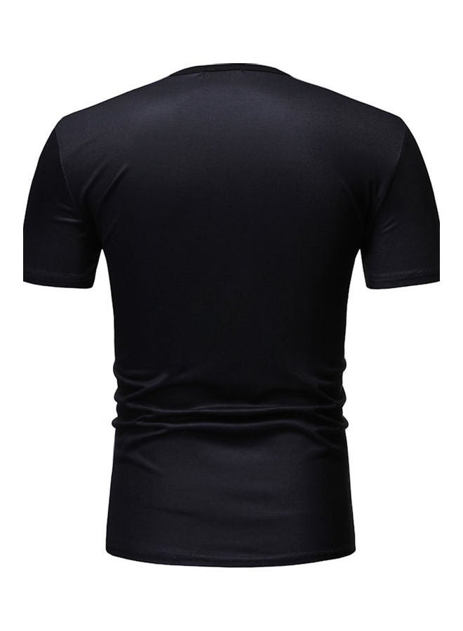 تيشيرت مخطط أسود/ أبيض/ أخضر - Image 3