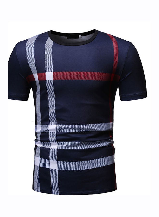 Striped T-Shirt Navy/White/Red - Image 1