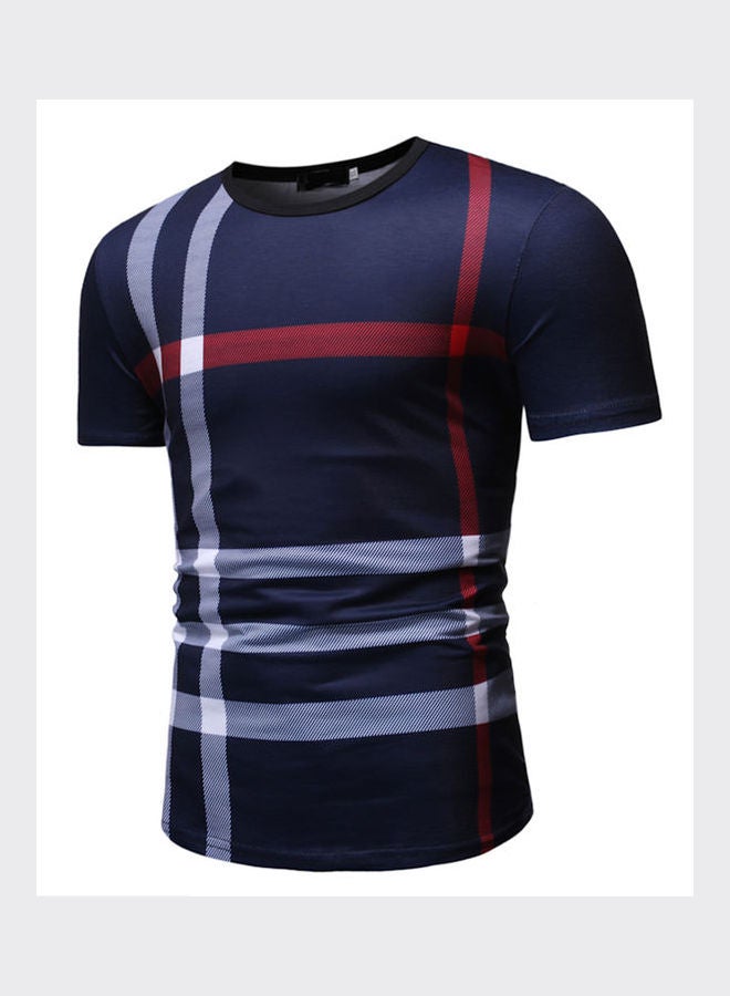 Striped T-Shirt Navy/White/Red - Image 2