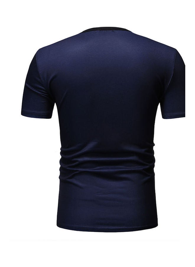 Striped T-Shirt Navy/White/Red - Image 3