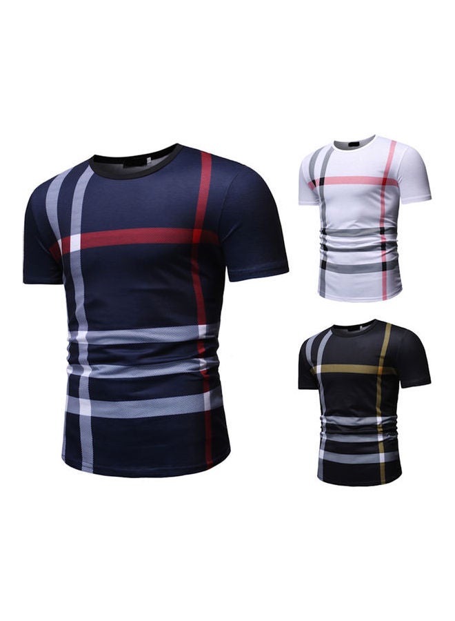 Striped T-Shirt Navy/White/Red - Image 4