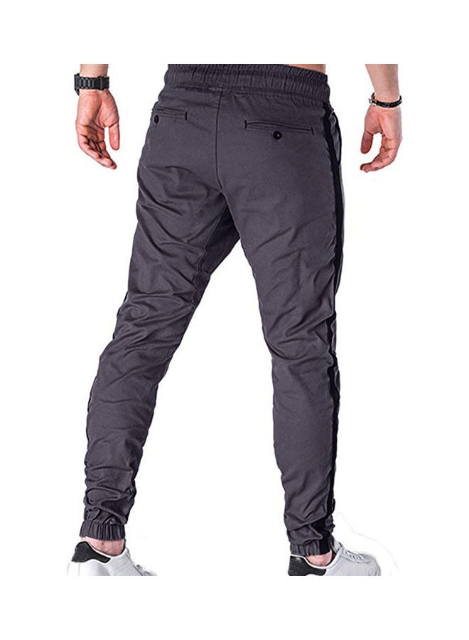 بنطال حمولة سادة رمادي داكن - Image 2