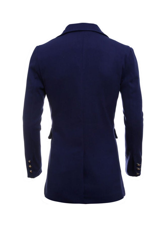 Woolen Coat Navy  - Image 2