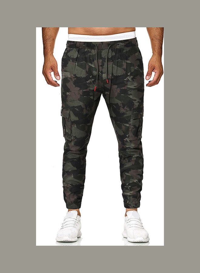 Printed Joggers Army Green  - Image 1