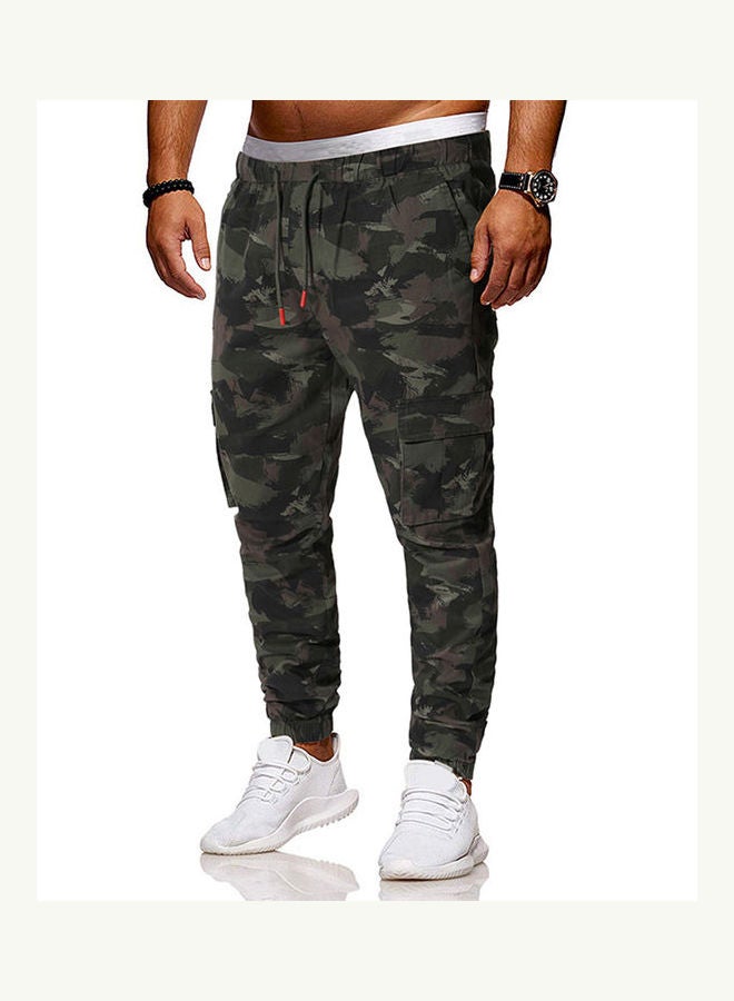 Printed Joggers Army Green  - Image 2
