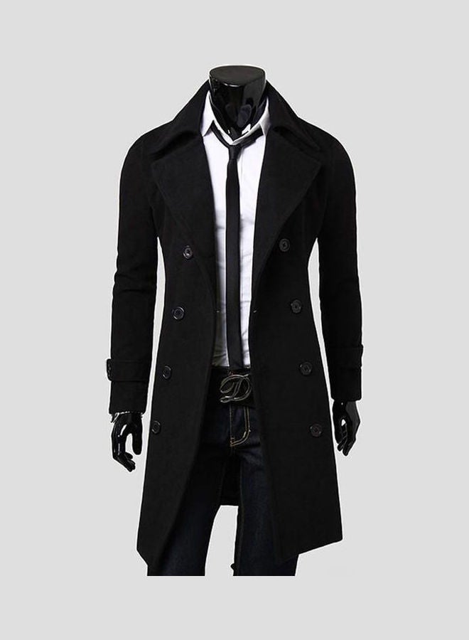 Solid Overcoat Black - Image 2