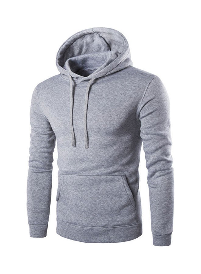 Solid Hoodie Light Grey - Image 1
