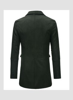 Solid Double-Breasted Coat Top Green - v1609261056/N43179284V_6